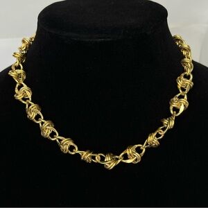 Vintage Anne Klein Chunky Gold Tone Chain Necklace